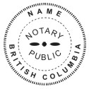 British Columbia Notary Seal - 1 5/8" (image for) British Columbia Notary Seal - 1 5/8"